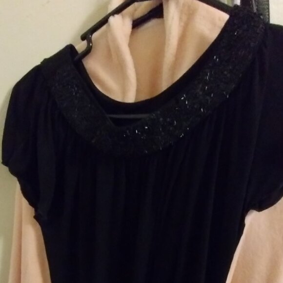 Black Sequin slinky Dress Size small - Picture 1 of 5